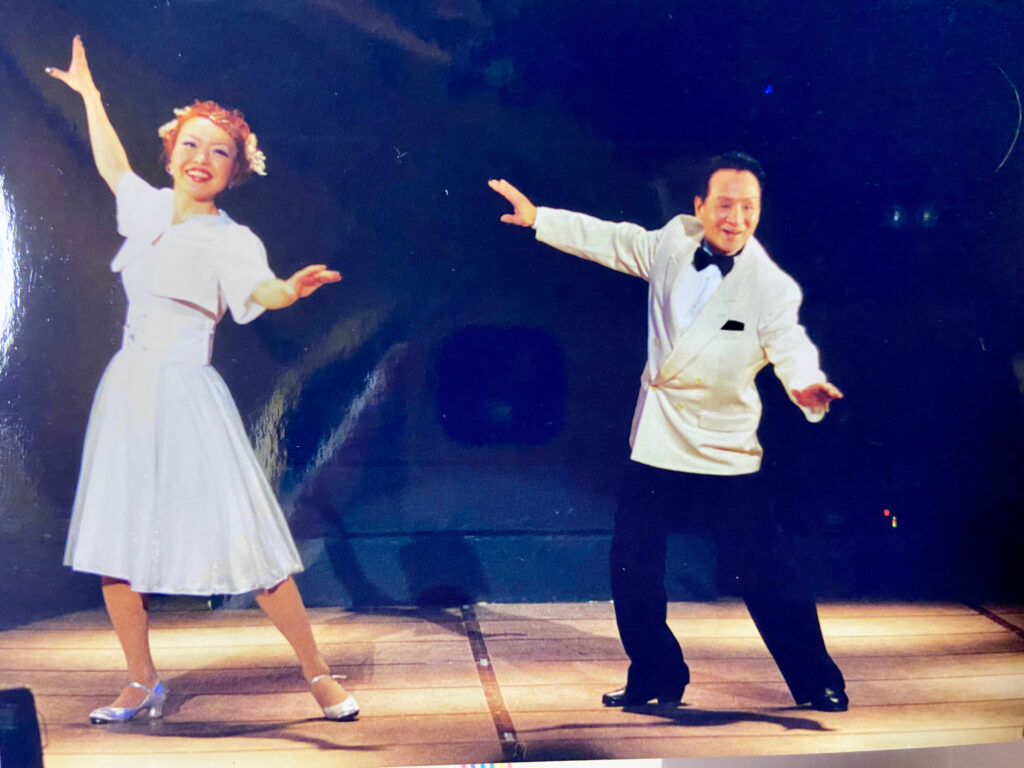 中野ブラザーズ、中野章三とANB Tap Dance Studio 緒方文のステージ写真