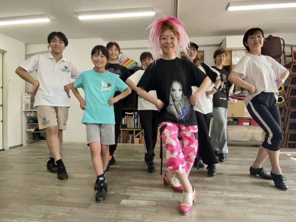 福岡タップダンススタジオ　ANB Tap Dance Studio生徒さんとのスナップ